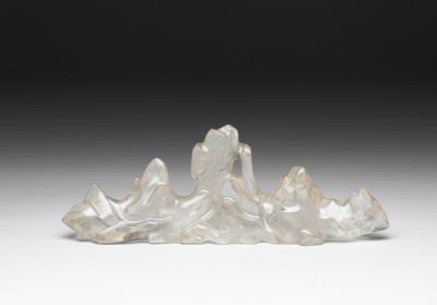 图片[3]-Rock crystal brush stand in the shape of a mountain, Ming dynasty (1368-1644)-China Archive